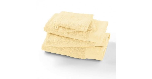 Set de 5 serviettes jaune vanille